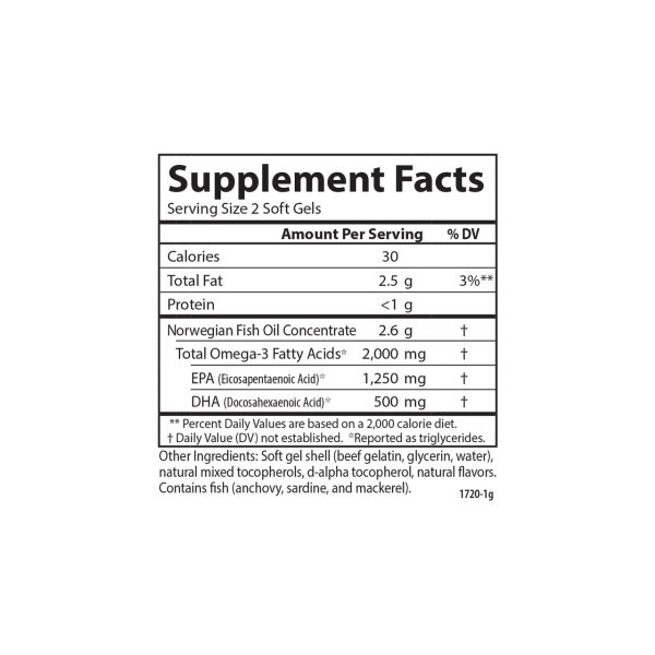 Maximum Omega 2000 Supplement Facts