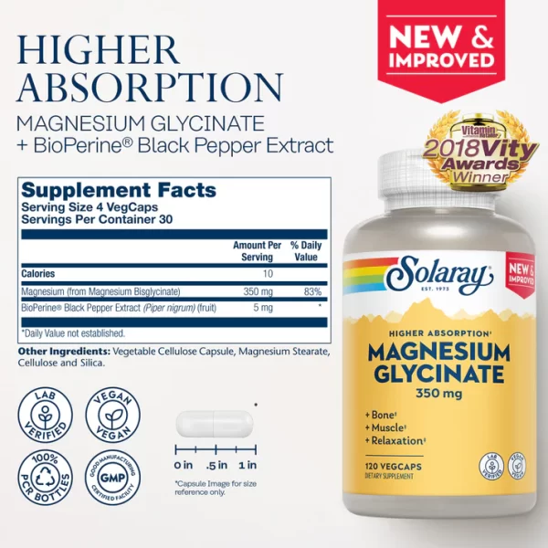 High Absorption Magnesium Glycinate Higher Absorption