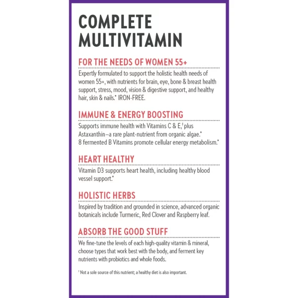 New Chapter, Every Woman's One Daily 55+ Multivitamin, 96 Vegetarian Tablets Complete Multivitamins